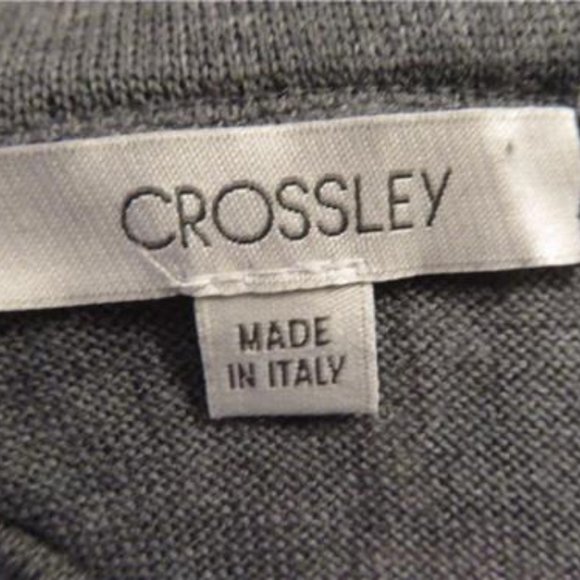 WOMENS CROSSLEY GRAY KNIT SKIRT W/ELASTIC WAIST S - Picture 4 of 4